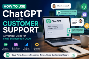 Learn how to use ChatGPT for customer support, automate repetitive tasks, improve response times, and help your small business serve customers better.